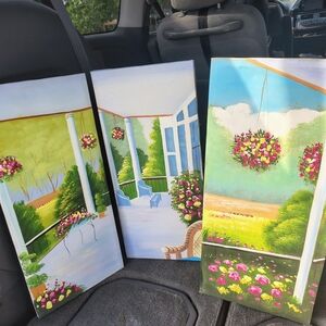 Colorful Floral Porch Paintings